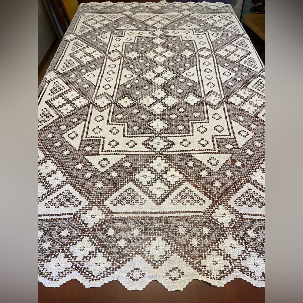 Vintage Crochet Tablecloth